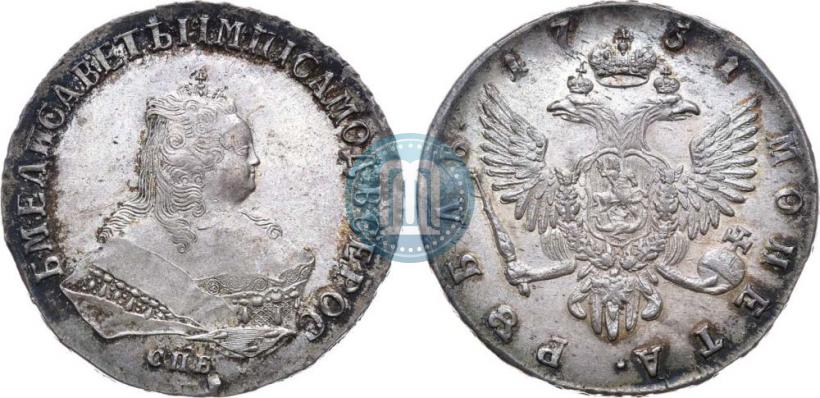 Picture 1 rouble 1751 year СПБ 