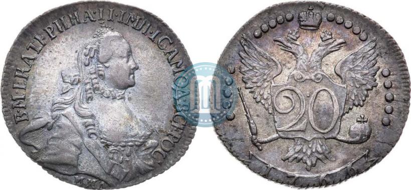 Picture 20 kopecks 1766 year ММД 