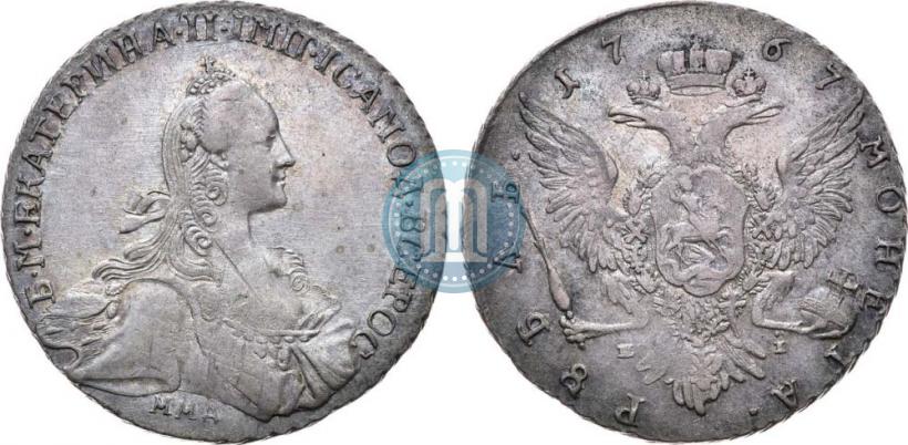Picture 1 rouble 1767 year ММД-EI 
