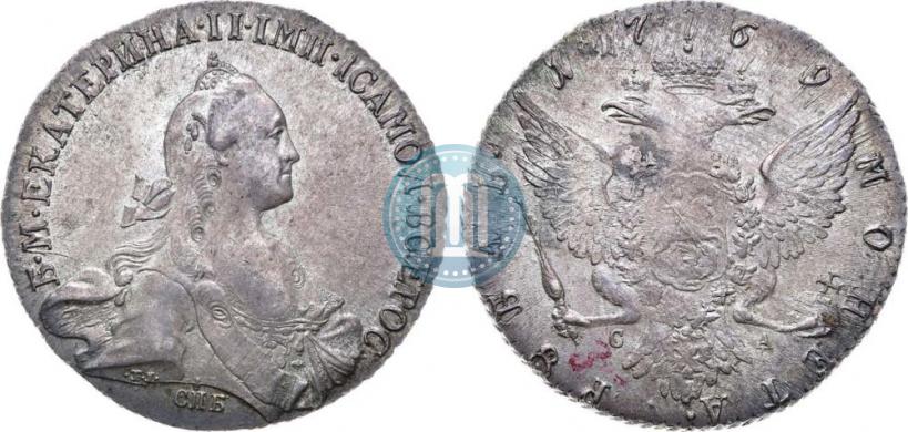 Picture 1 rouble 1769 year СПБ-СА 