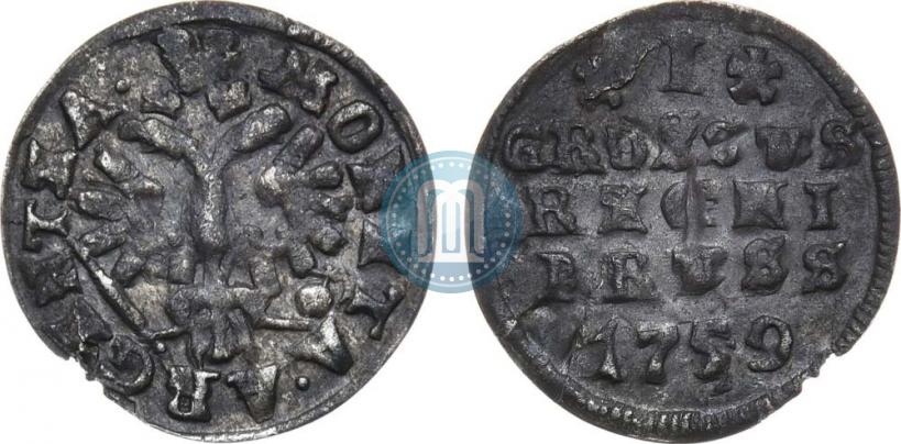 Фото 1 грош 1759 года  