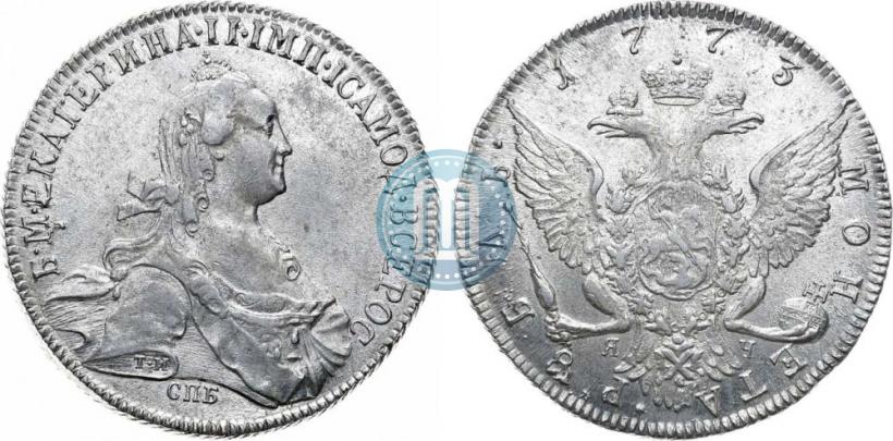 Picture 1 rouble 1773 year СПБ-ЯЧ-Т.И. 