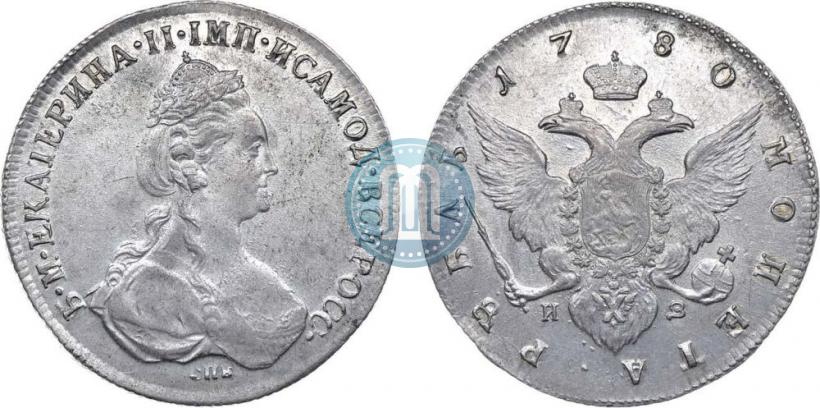 Picture 1 rouble 1780 year СПБ-ИЗ 