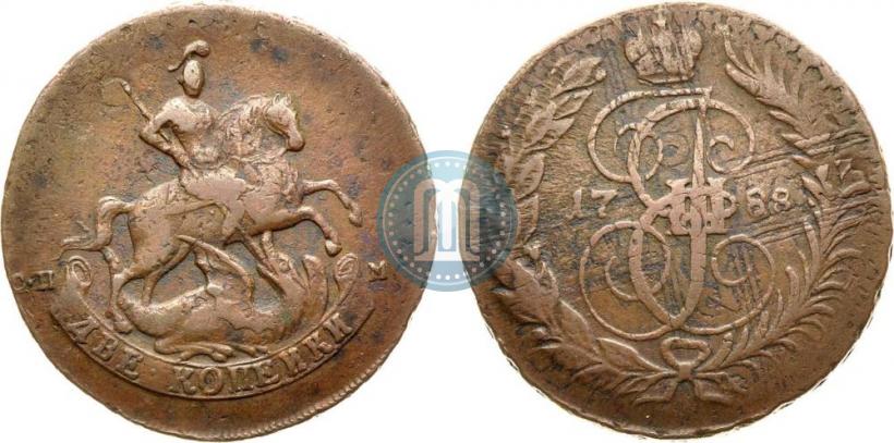 Picture 2 kopecks 1788 year СПМ 