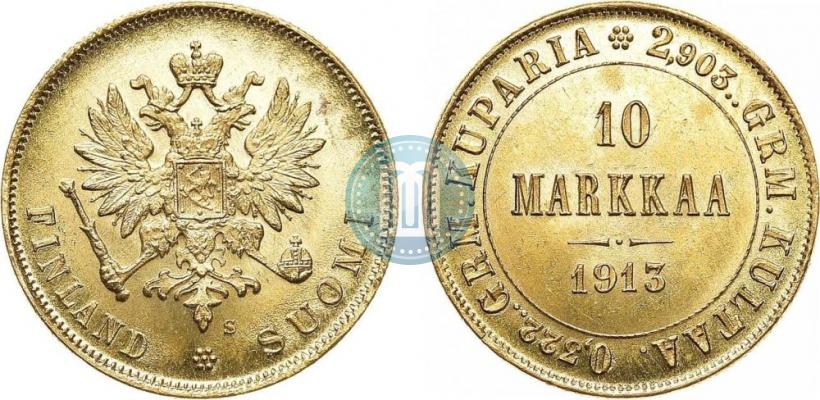 Picture 10 markkaa 1913 year S 