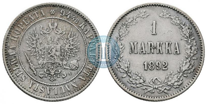 Picture 1 markka 1892 year L 