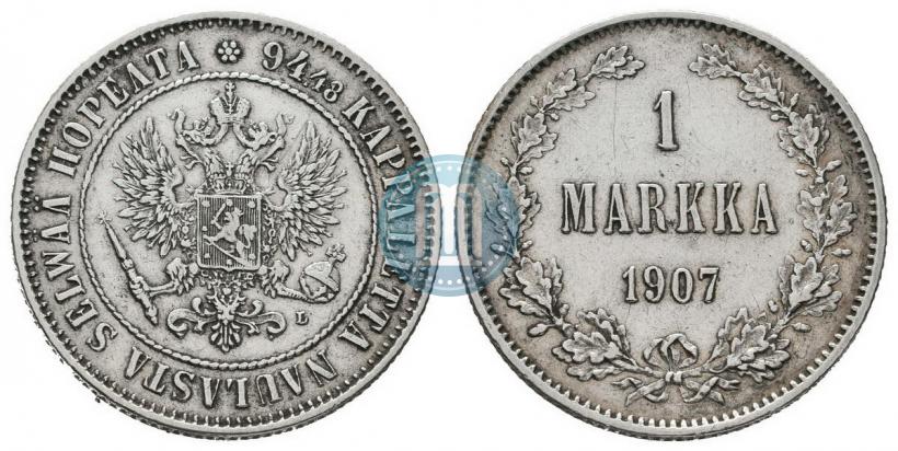 Picture 1 markka 1907 year L 