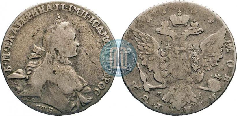 Picture 1 rouble 1764 year СПБ-ЯI 