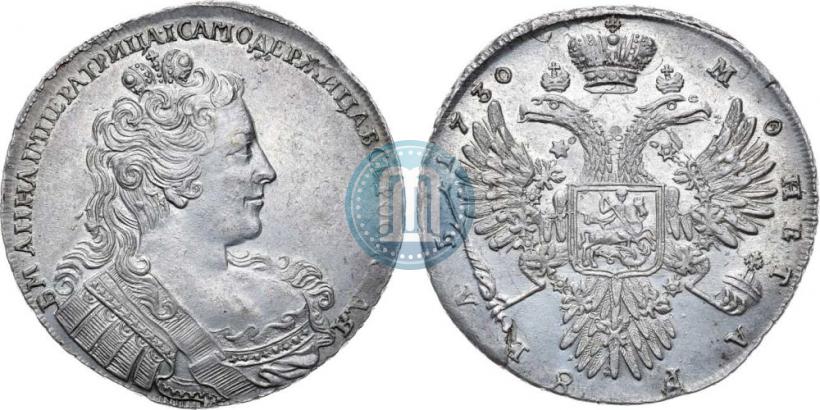 Фото 1 рубль 1730 года  