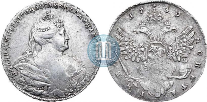 Picture 1 rouble 1739 year  "Moscow type"