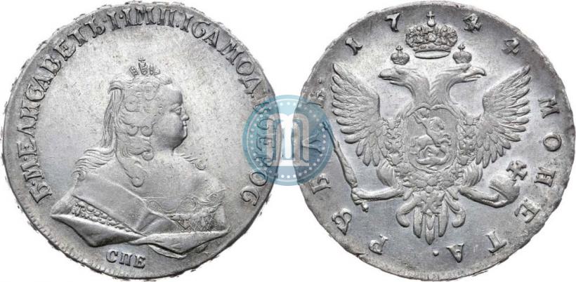 Picture 1 rouble 1744 year СПБ 
