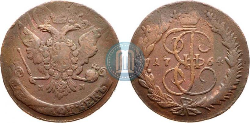 Picture 5 kopecks 1764 year ММ 