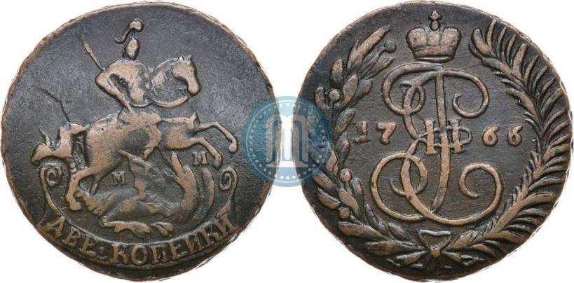 Picture 2 kopecks 1766 year ММ 