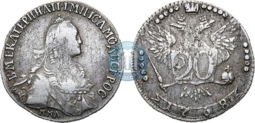 Picture 20 kopecks 1768 year ММД 