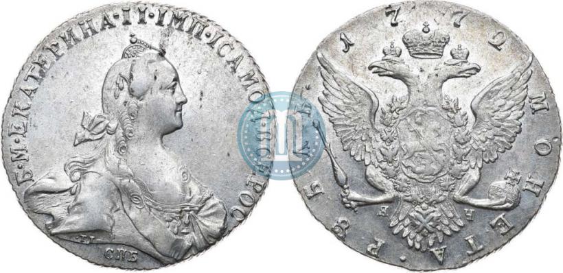 Picture 1 rouble 1772 year СПБ-ЯЧ-Т.I. 