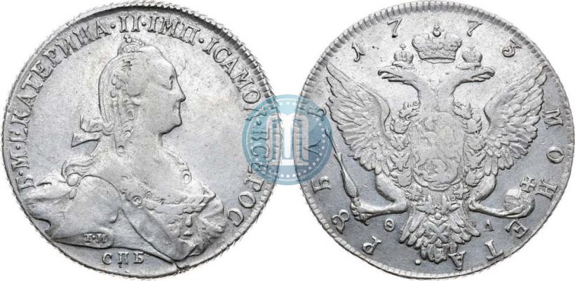 Picture 1 rouble 1773 year СПБ-ФЛ 