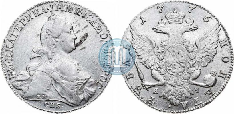 Фото 1 рубль 1776 года СПБ-ЯЧ 