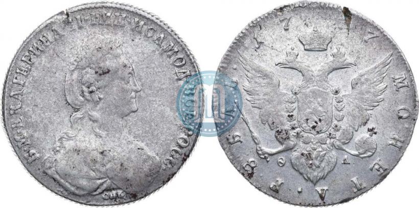 Picture 1 rouble 1777 year СПБ-ФЛ 