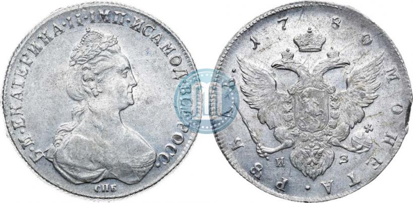 Picture 1 rouble 1780 year СПБ-ИЗ 