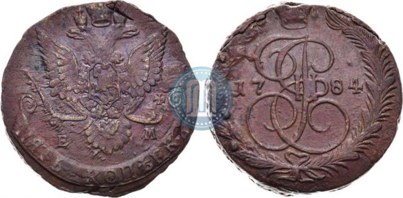 Фото 5 копеек 1784 года ЕМ 