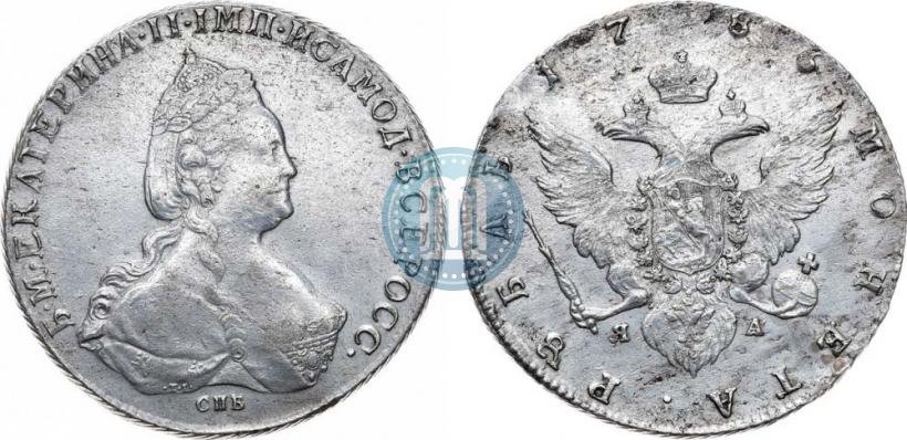 Picture 1 rouble 1786 year СПБ-ЯА 