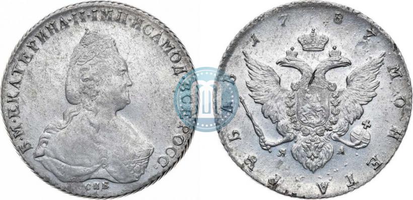 Picture 1 rouble 1787 year СПБ-ЯА 
