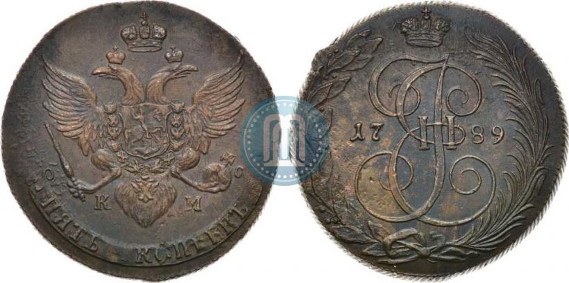 Picture 5 kopecks 1789 year КМ 
