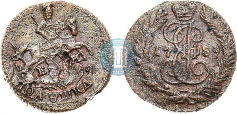 Фото Полушка 1789 года ЕМ 
