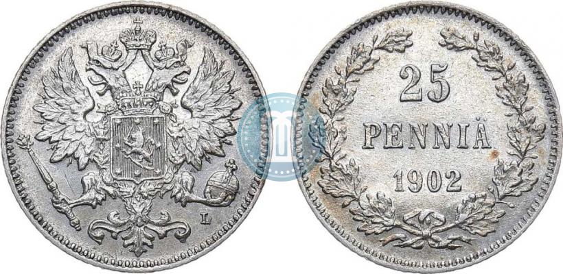Фото 25 пенни 1902 года L 