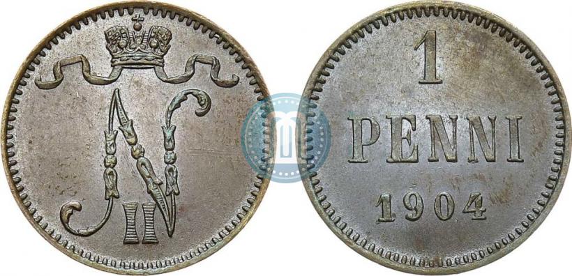 Picture 1 penni 1904 year  