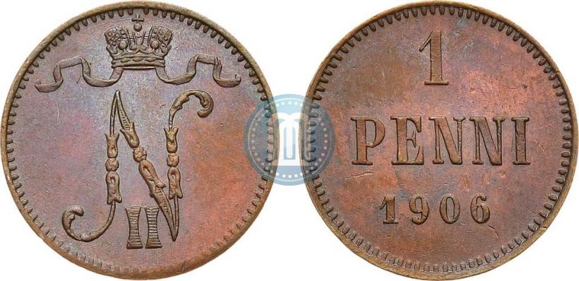 Фото 1 пенни 1906 года  