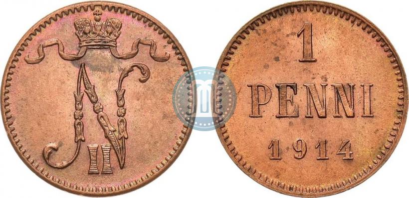 Фото 1 пенни 1914 года  