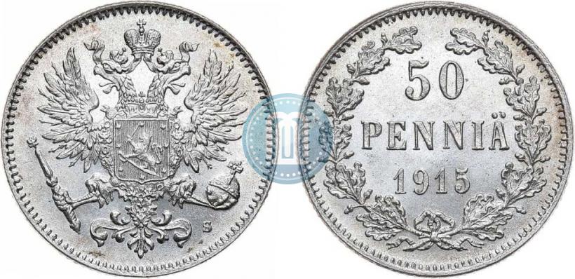 Фото 50 пенни 1915 года S 