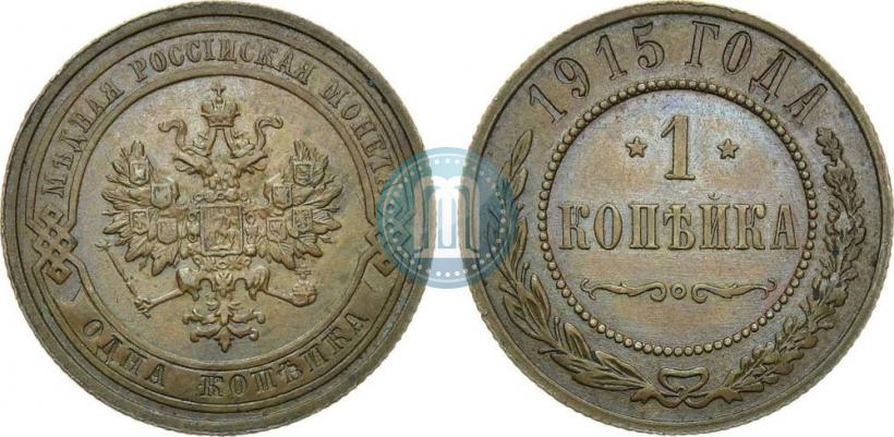 Picture 1 kopeck 1915 year  