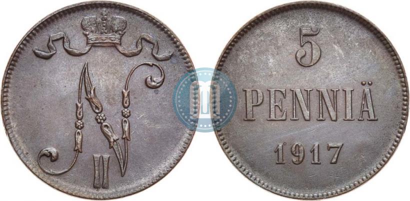 Фото 5 пенни 1917 года  