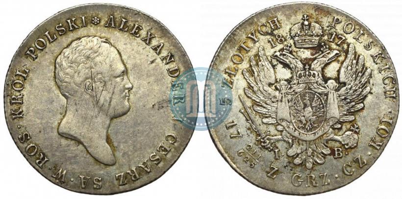 Picture 5 złotych 1817 year IB 