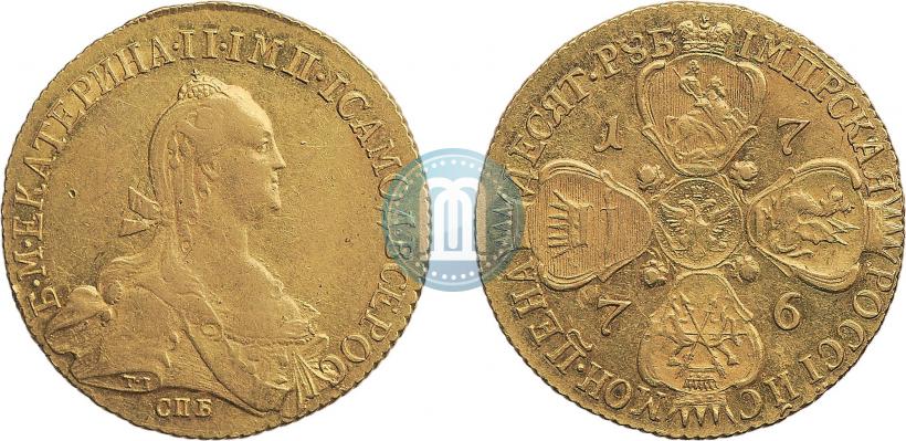 Picture 10 roubles 1776 year СПБ 