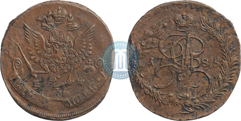 Фото 5 копеек 1785 года ЕМ 