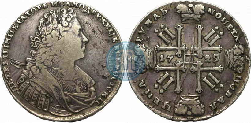 Picture 1 rouble 1729 year  "Type of 1727"