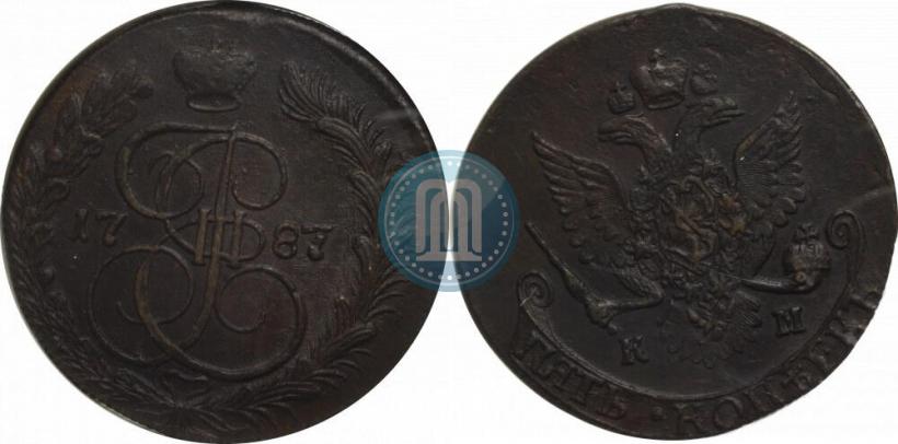 Picture 5 kopecks 1787 year КМ 
