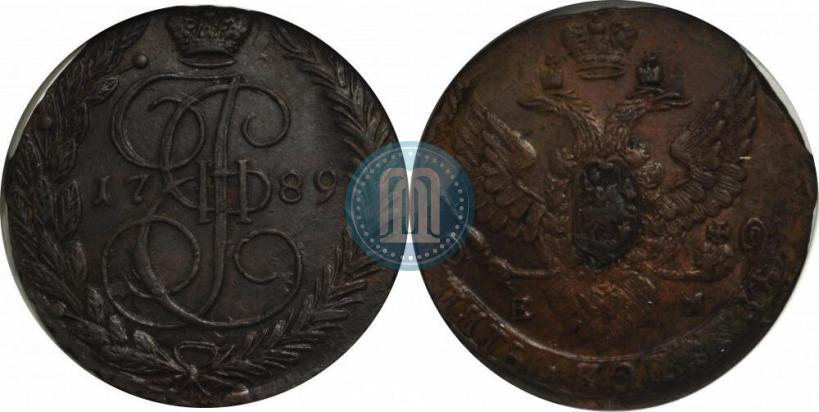Picture 5 kopecks 1789 year ЕМ 