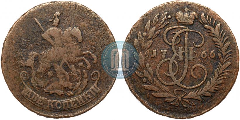 Picture 2 kopecks 1766 year ММ 