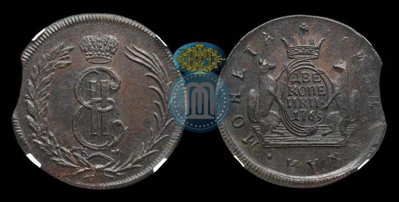 Picture 2 kopecks 1769 year КМ 