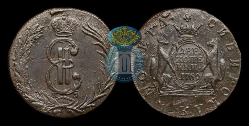 Picture 2 kopecks 1769 year КМ 