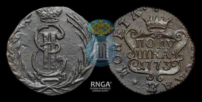 Фото Полушка 1773 года КМ 