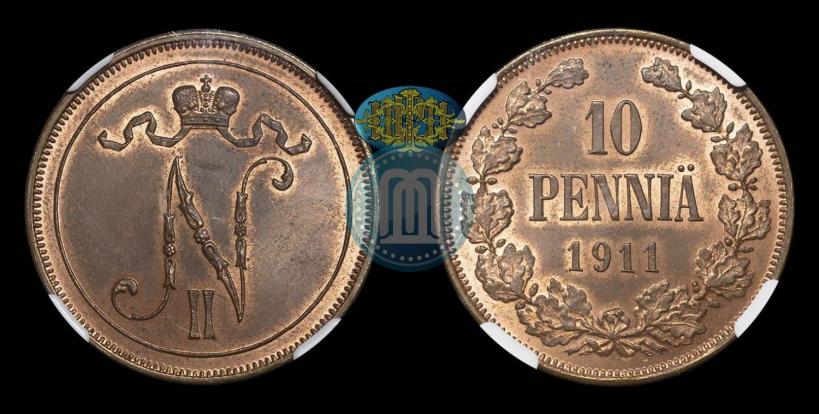 Фото 10 пенни 1911 года  