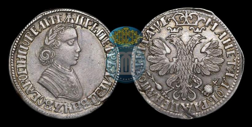 Фото Полтина 1705 года  "Портрет работы Ф. Алексеева"
