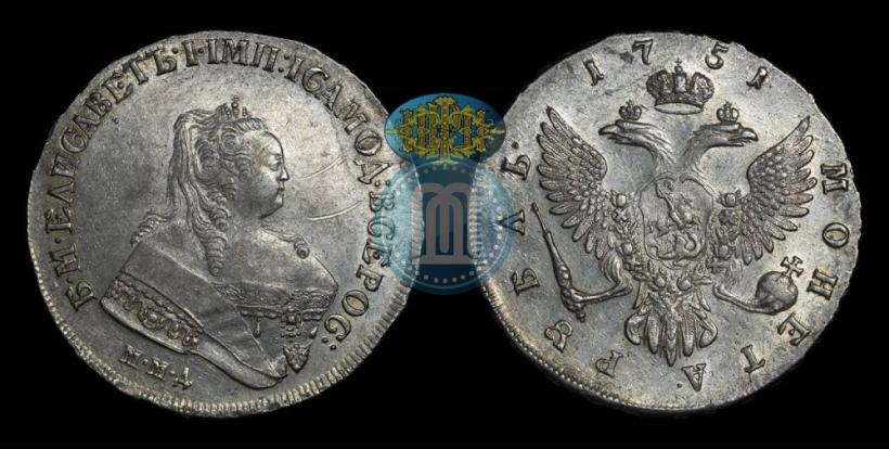 Picture 1 rouble 1751 year ММД 
