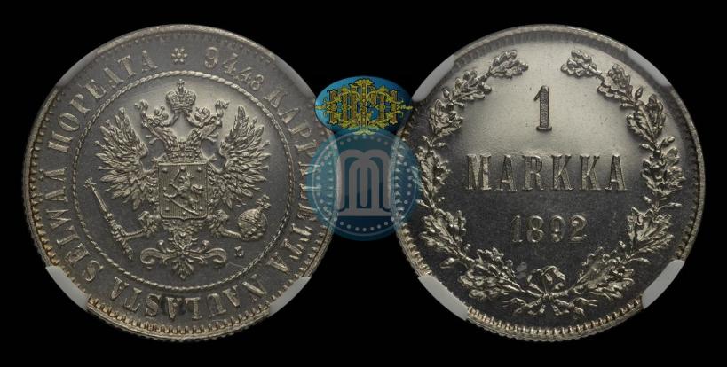 Picture 1 markka 1892 year L 