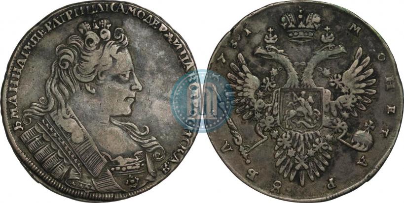 Picture 1 rouble 1731 year  